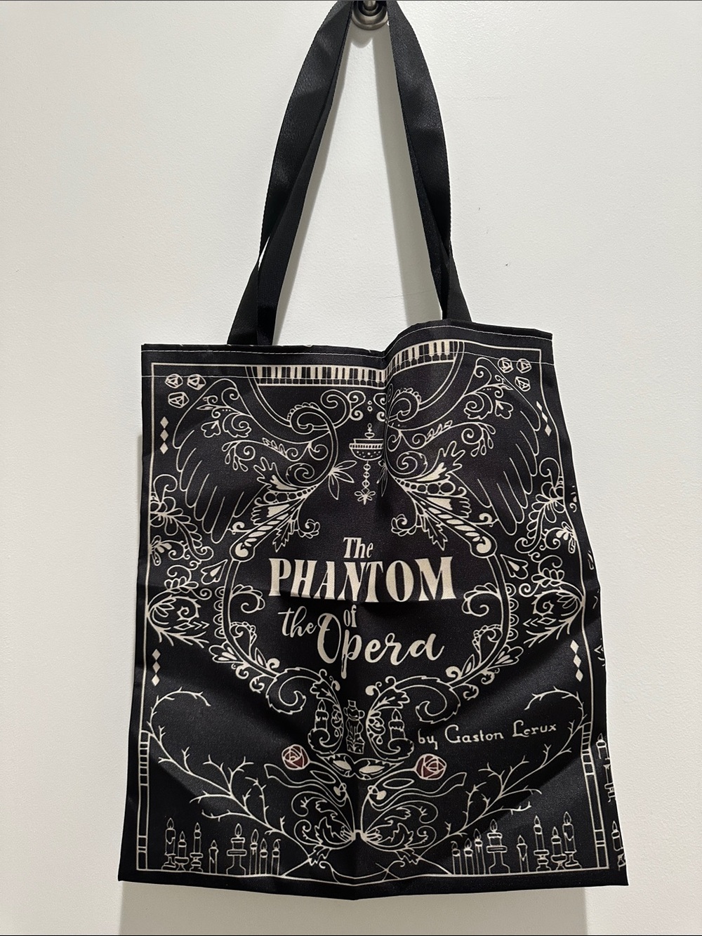 The Phantom of the Opera Black Graphic Tote Bag